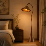 Lotus Floor Lamp | Wabi-Sabi Sculptural Lighting - Image 3