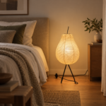 Wabi-Sabi Rattan Table Lamp | Handmade Ambient Light - Image 4