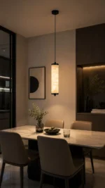 Alabaster Linear Pendant Light | Modern Minimalist LED Ceiling Lamp - Image 4