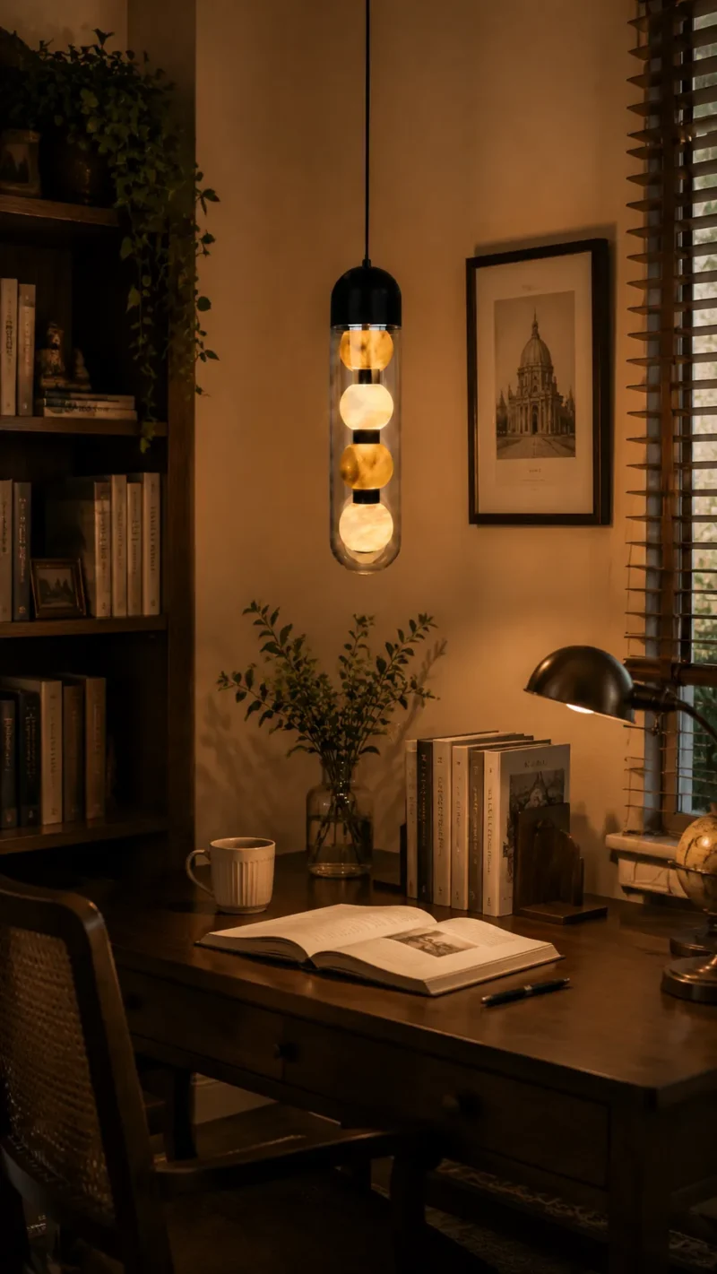 Alabaster Orb Pendant Light | Modern 4-Head LED Ceiling Lighting Fixture - Image 3