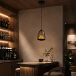 Smoked Glass Pendant Light | Modern Minimalist LED Ceiling Lighting Fixture - Image 5