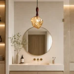 Amber Glass Pendant Light | Modern Artistic Lighting - Image 5