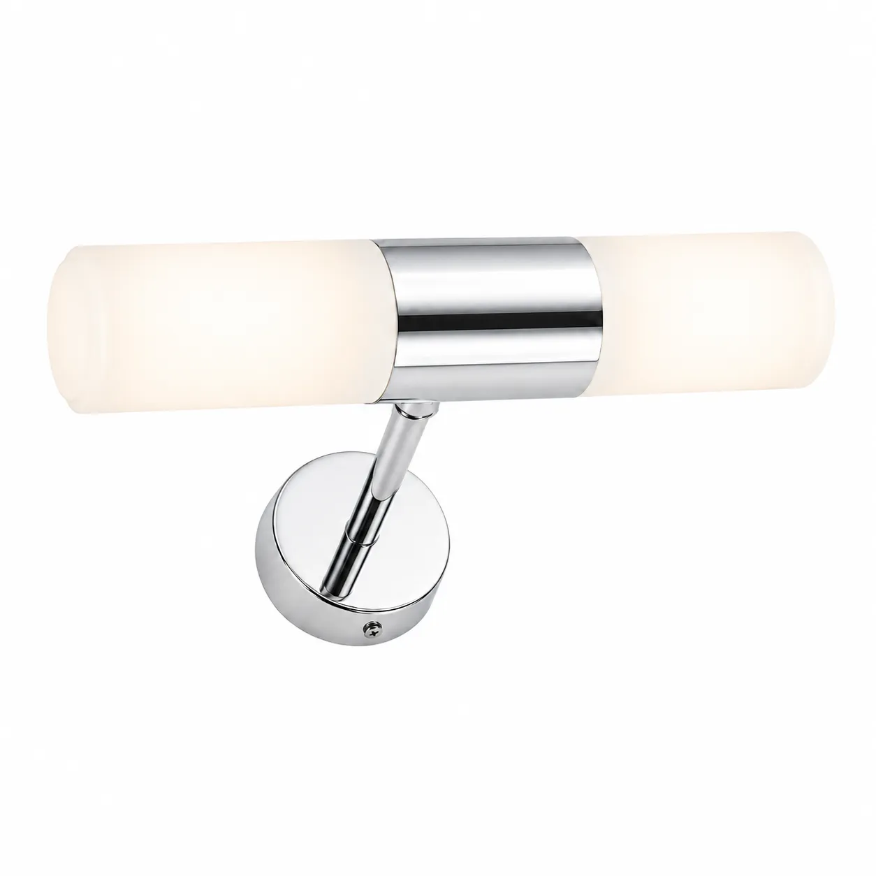 2de8836c1521c42178b084b8f9439b9f_11zon Adjustable LED Vanity Light | Chrome Glass Bathroom Lamp - Image 1