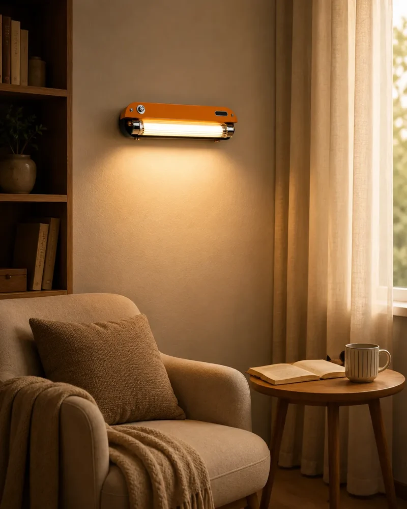 Modern Retro Tube LED Wall Light - Image 4
