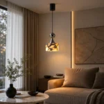 Natural Marble Pendant Light | Luxury LED Lighting Fixture - Image 2