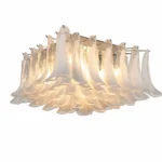Crystal Wave Glass Ceiling Light – Luxury Artistic Ceiling Lamp