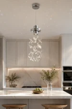 K9 Crystal Flower Pendant Light | Luxury LED Lighting Fixture - Image 3