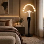 Sculptural Human Figure LED Floor Lamp | Art Lighting - Image 4