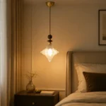 Crystal Walnut Pendant Light | Modern Luxury Glass LED Ceiling Lighting Fixture - Image 5