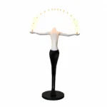 Sculptural Human Figure LED Floor Lamp | Art Lighting