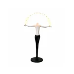 Sculptural Human Figure LED Floor Lamp | Art Lighting