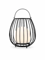 Rechargeable Outdoor Cage Lantern for Patio, Garden and Camping Lighting