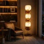 Luxury Resin Stone Sculptural Floor Lamp - Image 4