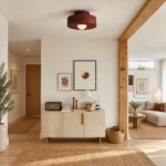 Resin Ceiling Light – Modern Minimalist LED Flush Mount Lamp - Image 4