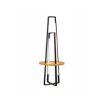 Modern LED Floor Lamp with Wooden Tabletop | Nordic Light