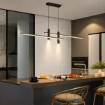 Cross Linear LED Pendant Light with Downlights - Image 10