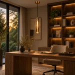 K9 Crystal Glass Tube Pendant Light | Luxury Brass LED - Image 3
