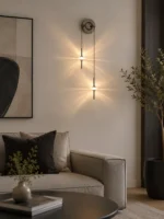 Dual Head LED Wall Light | Starburst Acrylic Sconce - Image 3