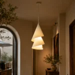 Spiral Paper Pendant Light | Wabi-Sabi Lighting - Image 5