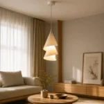 Spiral Paper Pendant Light | Wabi-Sabi Lighting - Image 4
