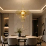Golden Radiance Metal Wire Chandelier for Modern Luxury Interiors - Image 4