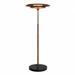 Modern Layered Floor Lamp | Walnut LED Lighting
