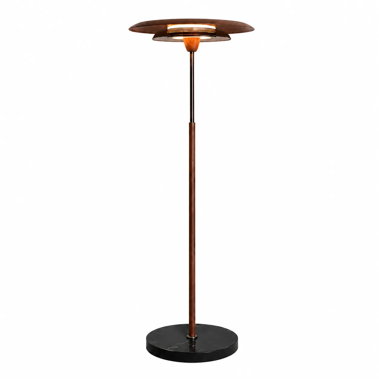 3da87d75835caeacd8dc697395bea4ab_11zon Modern Layered Floor Lamp | Walnut LED Lighting - Image 1