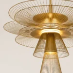 Golden Radiance Metal Wire Chandelier for Modern Luxury Interiors - Image 5