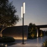 Ribbed Glass Solar Garden Lantern for Patio and Courtyard Lighting - Image 4