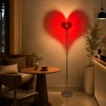 Heart Projection Floor Lamp | Romantic LED Lighting - Image 4