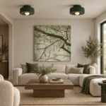 Resin Ceiling Light – Modern Minimalist LED Flush Mount Lamp - Image 3