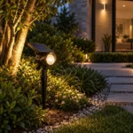 10W Solar Landscape Spotlight Outdoor LED Ground Stake Light - Image 2