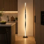 Modern Vertical LED Floor Lamp | Linear Ambient Light - Image 3