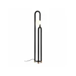 Double-Arch Glass Globe LED Floor Lamp