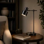 Adjustable Brass Table Lamp | Modern LED Reading Desk Light - Image 5