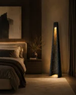 Modern Marble Pyramid Floor Lamp | Cascading Light - Image 3