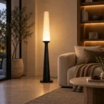Modern Branch Floor Lamp with Double Fabric Shades - Image 3