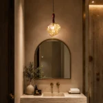 Amber Glass Pendant Light | Modern Artistic Lighting - Image 4