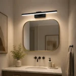 Modern Black Linear LED Vanity Light for Bathroom Mirror - Image 5