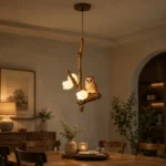 Owl Branch Pendant Light | Rustic Artistic Lighting - Image 4
