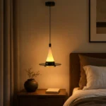 Art Glass Pendant Light | Modern Minimalist LED Ceiling Lighting Fixture - Image 5