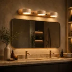 Travertine LED Vanity Light | Wabi-Sabi Bathroom Mirror Lamp - Image 4