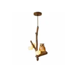 Owl Branch Pendant Light | Rustic Artistic Lighting