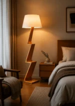 Floor Lamp | Modern Wooden LED Lighting Fixture - Image 4