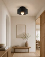 Resin Ceiling Light – Modern Minimalist LED Flush Mount Lamp - Image 2
