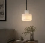 Alabaster Mini Pendant Light | Natural Stone Lighting - Image 4