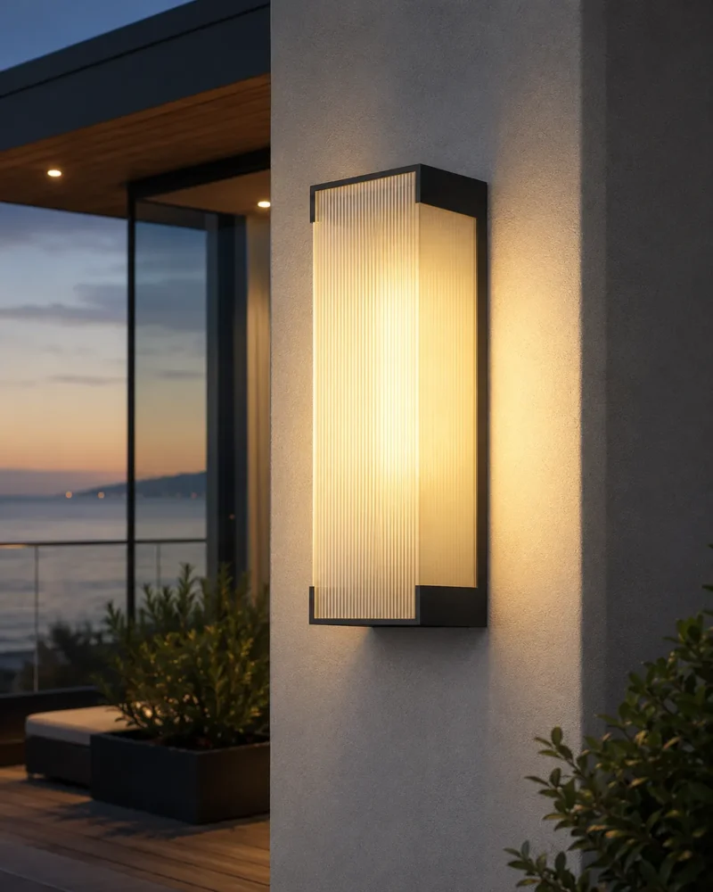 Modern Rectangular Outdoor Wall Light for Architectural Facade - Image 2