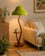 Mushroom Floor Lamp with Side Table | Nordic Lighting - Image 5
