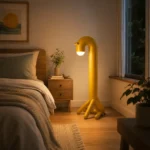 Yellow LED Floor Lamp | Creative Ambient Lighting - Image 5