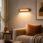 Modern Wood LED Wall Lamp | Dimmable Linear Sconce - Image 4